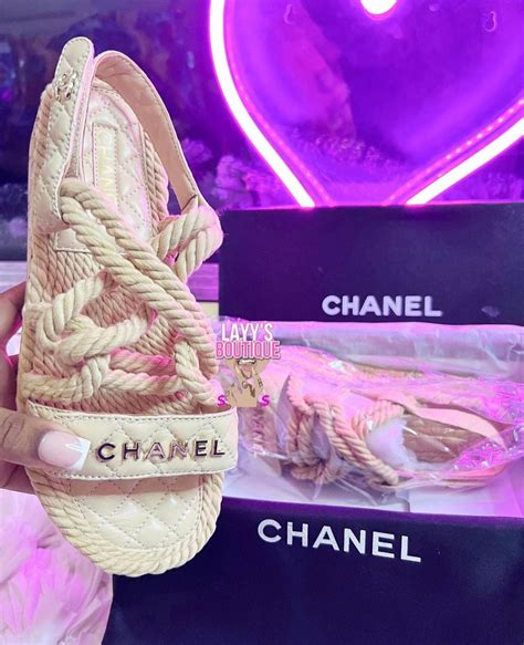 chanel rope sandals dupe|chanel wedge sandals 2022.